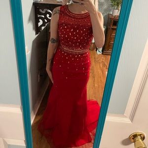 Milano Red Prom Dress